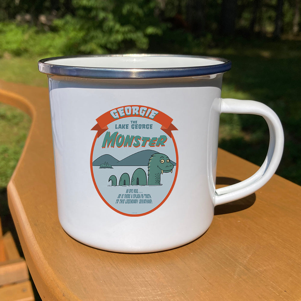 Lake George Monster 12 oz. Stainless Steel Enamel Camp Mug