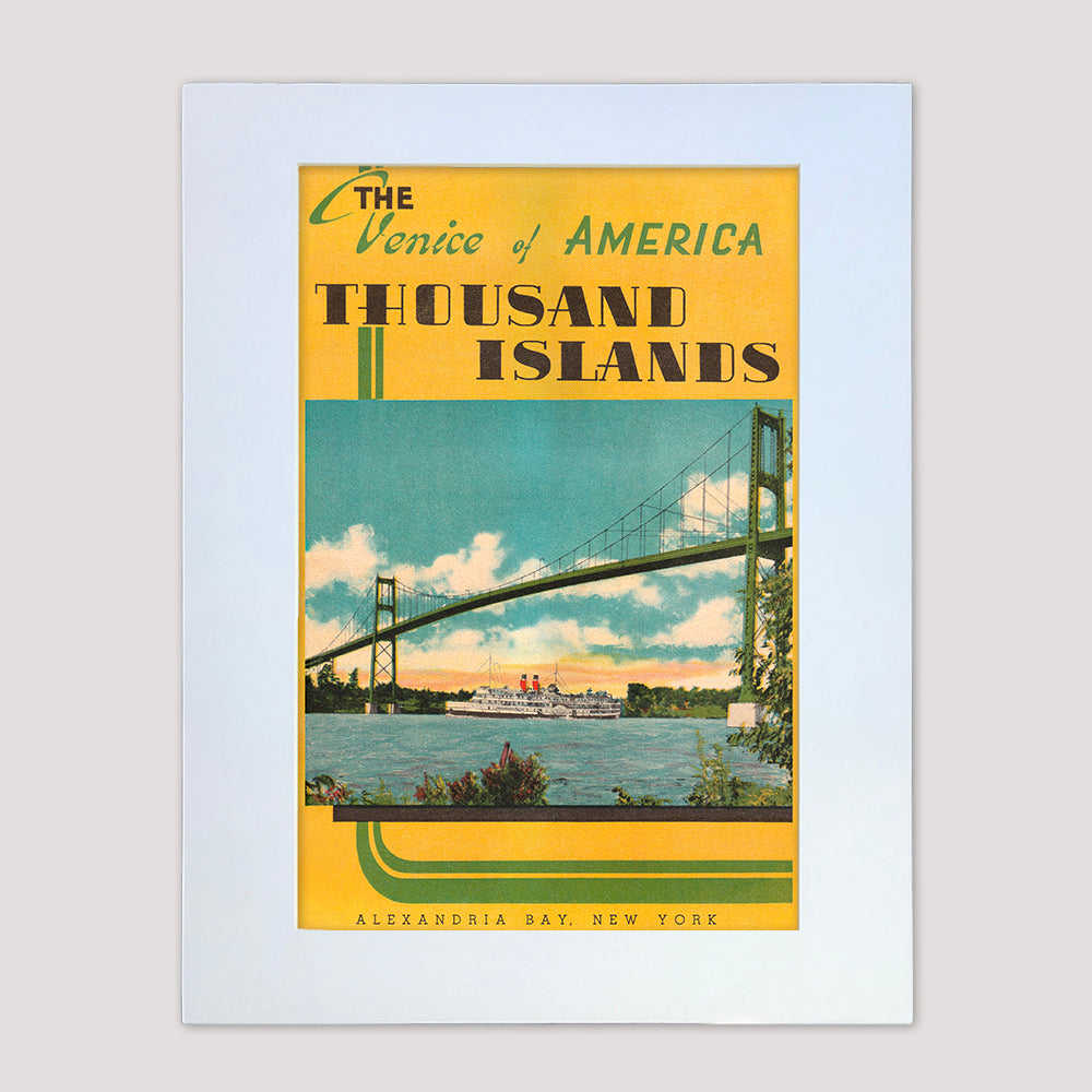 1000 Islands Vintage Wall Art - Thousand Islands Venice of America - Reproduction Print