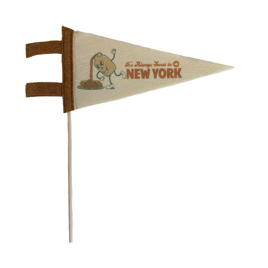 New York Maple Syrup Themed Mini-Pennant - NY Maple Food Souvenir and Gift