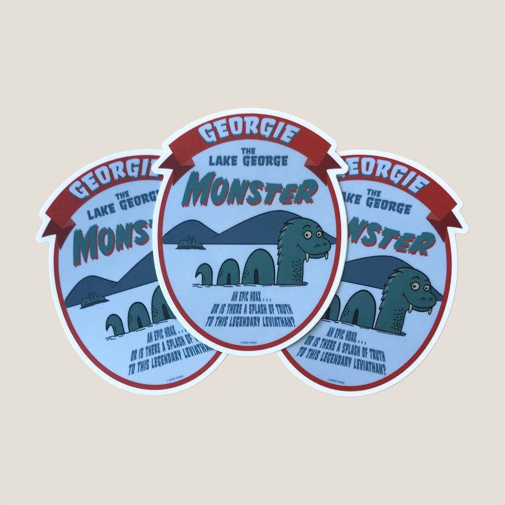 Lake George Monster Sticker 3 Pack - New York Lake Monster Lore