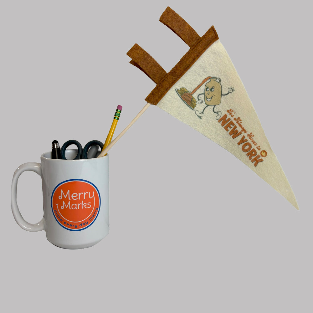 New York Maple Syrup Themed Mini-Pennant - NY Maple Food Souvenir and Gift